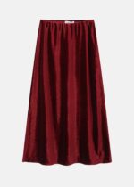 Women Velvet Long Skirt