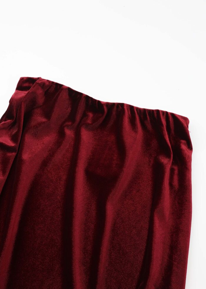 Women Velvet Long Skirt - Image 2