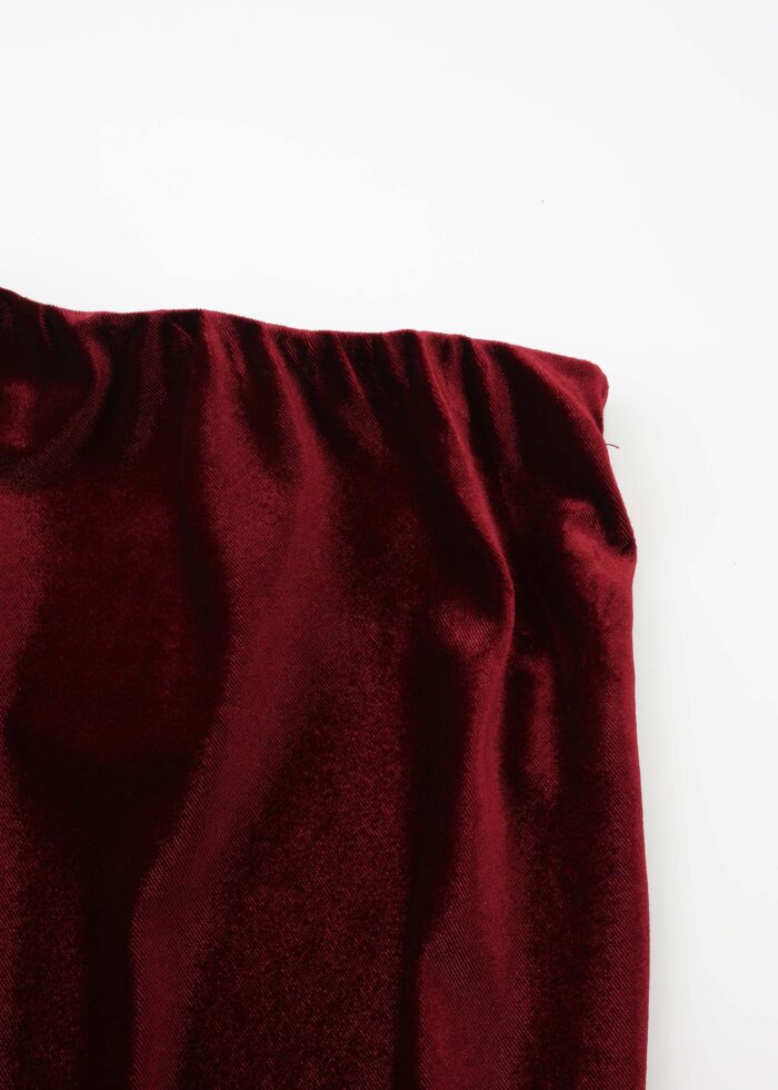 Women Velvet Long Skirt - Image 3