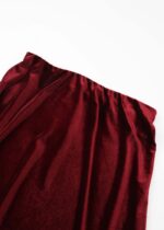 Women Velvet Long Skirt - Image 5