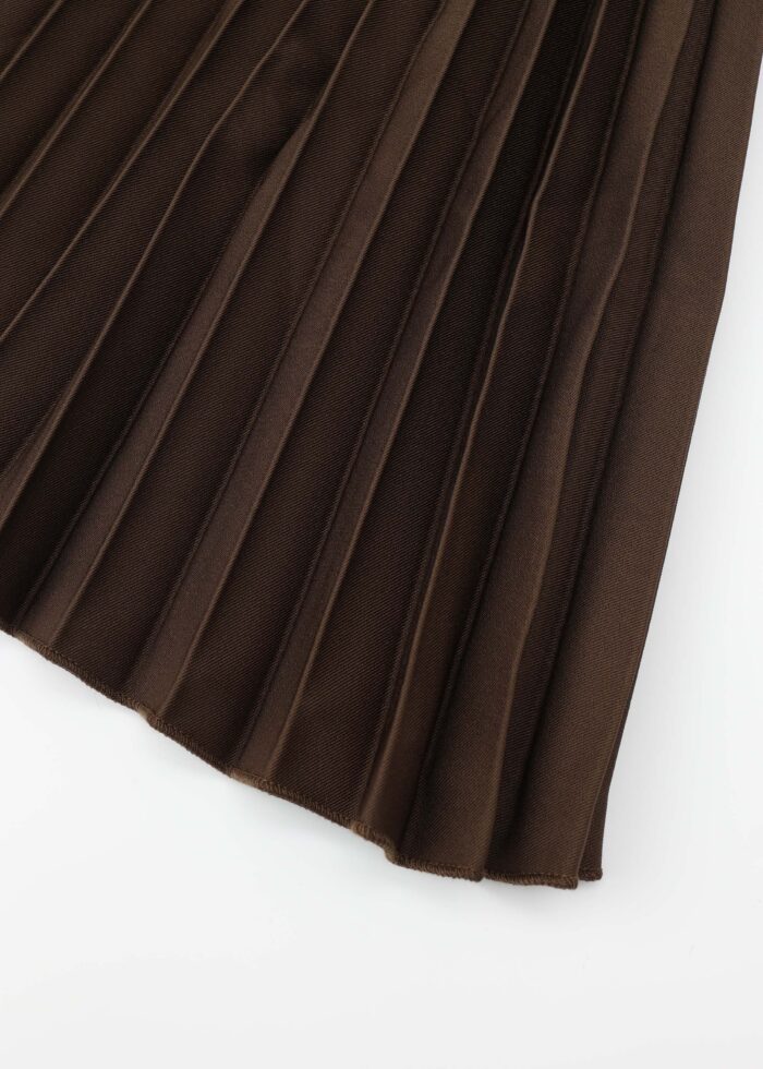 Women Pleated Long Skirt - Image 4