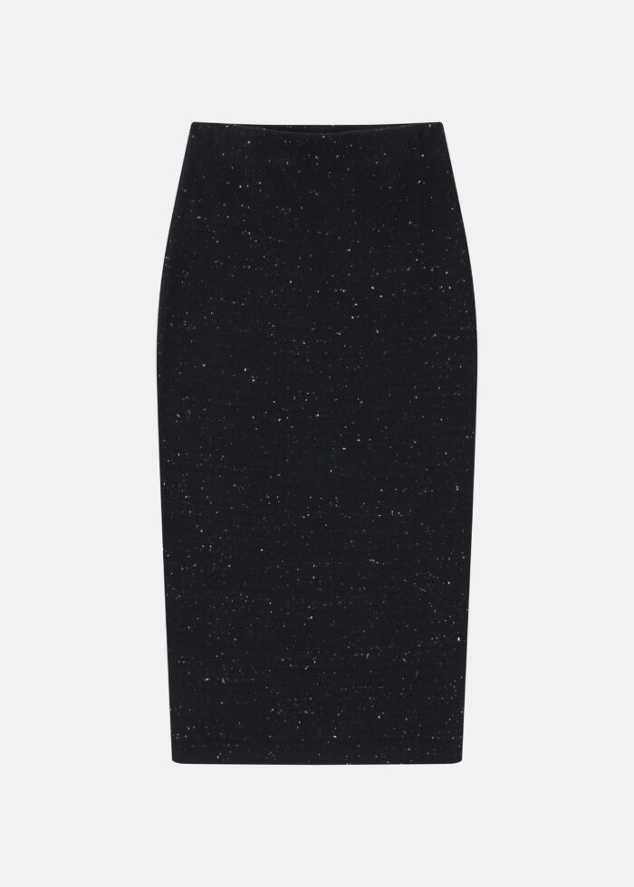 Women Dotted Fabric Long Skirt - Image 1