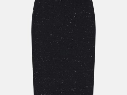 Women Dotted Fabric Long Skirt