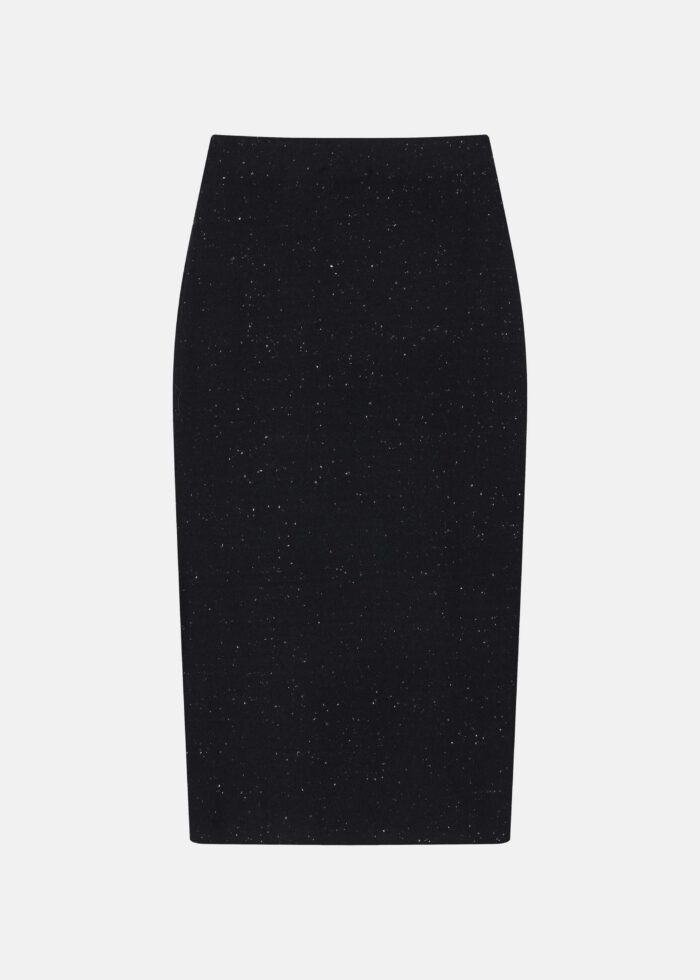 Women Dotted Fabric Long Skirt - Image 6