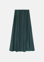 Women Plain Satin Long Skirt - Image 6