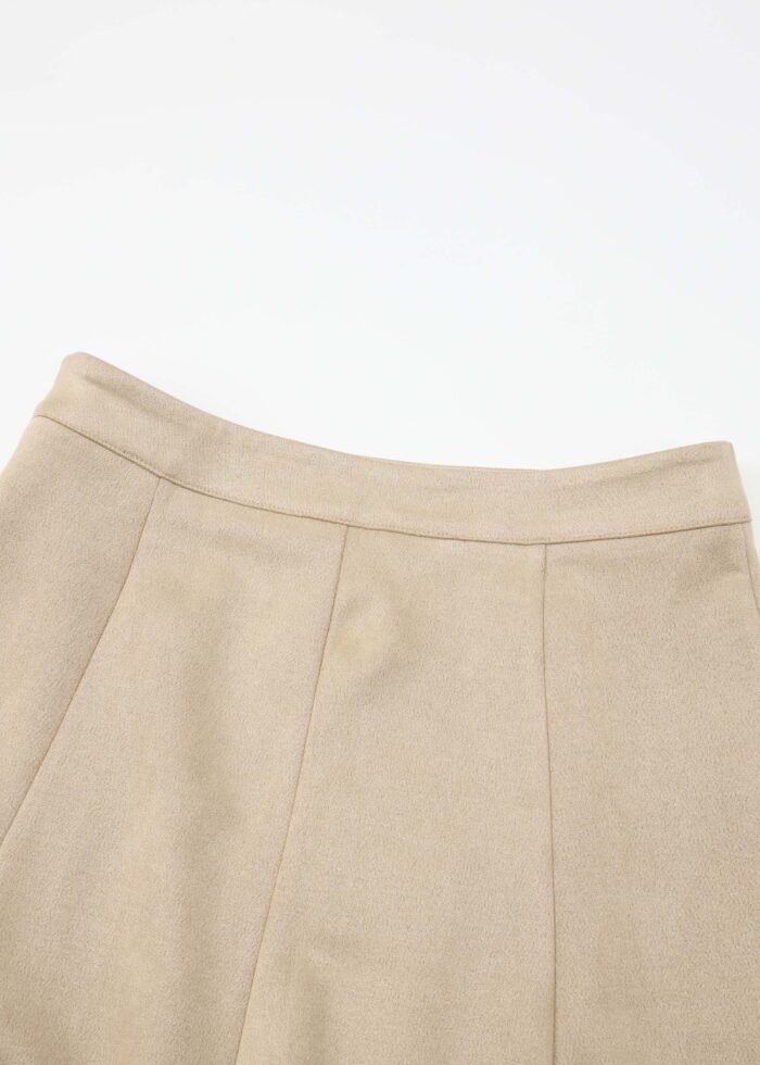 Women Suede Midi Skirt - Image 5