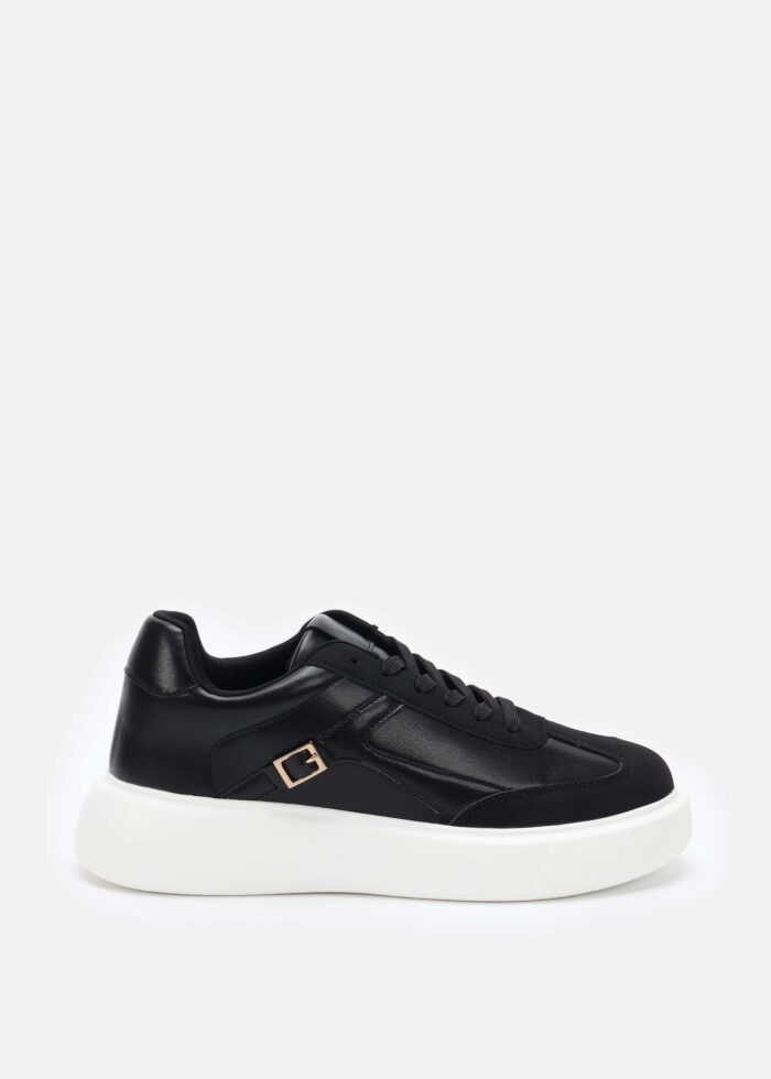 Women Leather and Suede Sport Shoes - Image 1