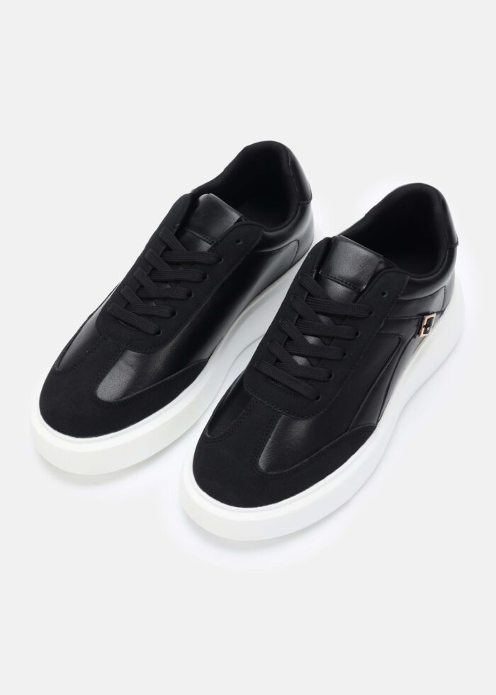 Women Leather and Suede Sport Shoes - Image 2