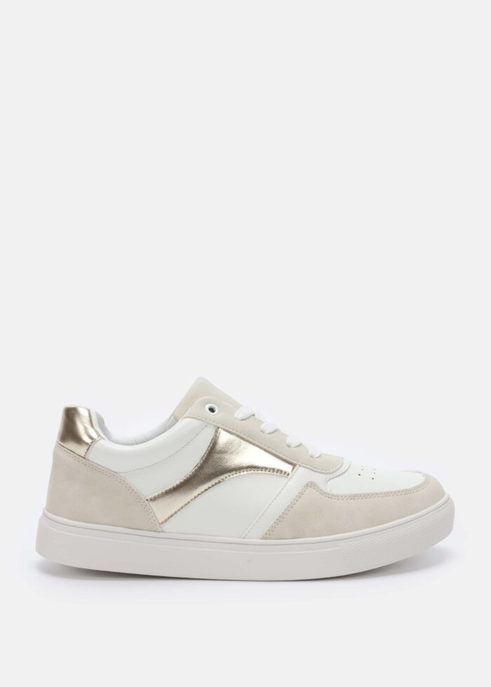 Women Leather and Suede Sport Shoes - Image 1