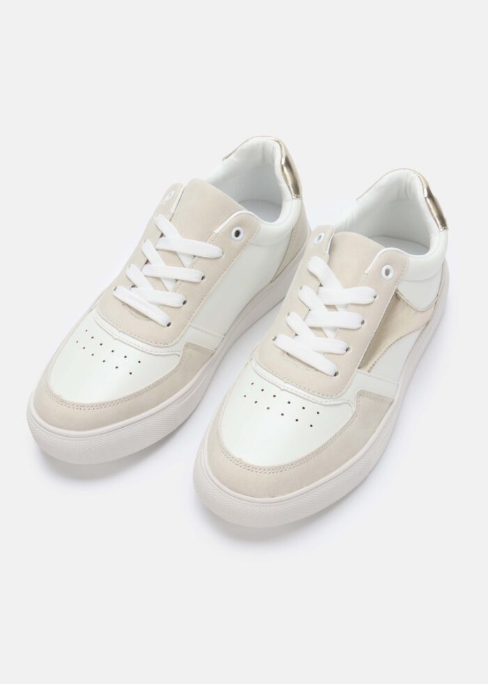 Women Leather and Suede Sport Shoes - Image 2