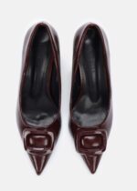 Women Leather Heels Shoes - Image 4