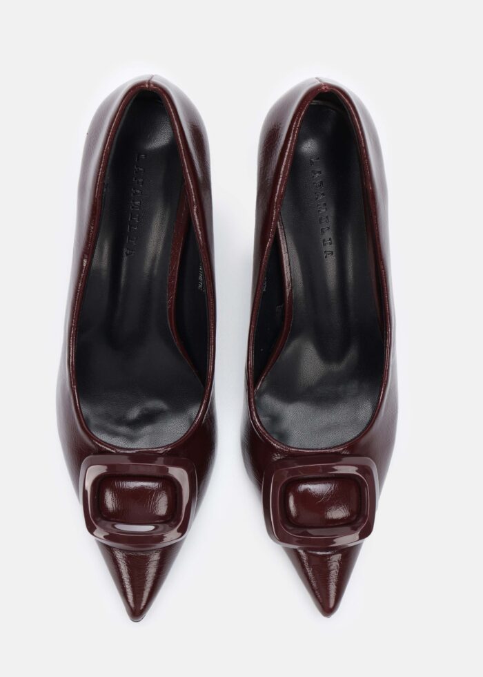 Women Leather Heels Shoes - Image 4