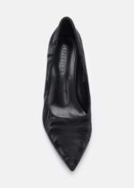 Women Wavy-Colored Fabric Heels Shoes - Image 3