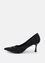 Women Wavy-Colored Fabric Heels Shoes - Image 5