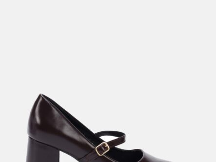 Women Leather Heels Shoes