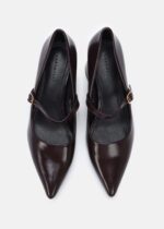 Women Leather Heels Shoes - Image 4