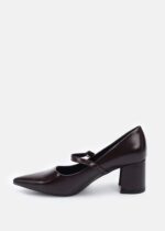 Women Leather Heels Shoes - Image 5