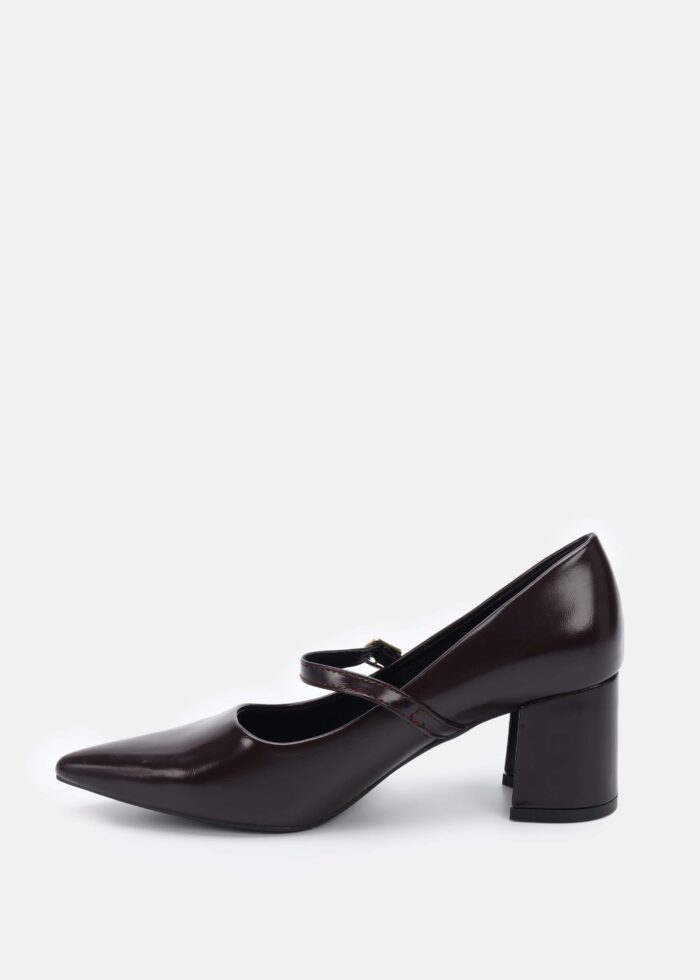 Women Leather Heels Shoes - Image 5