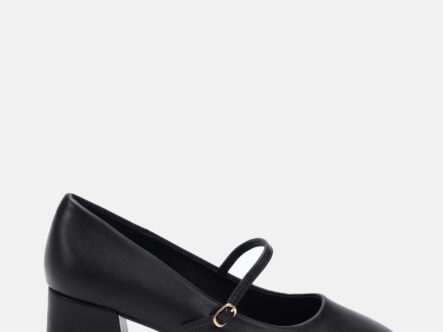 Women Leather Heels Shoes