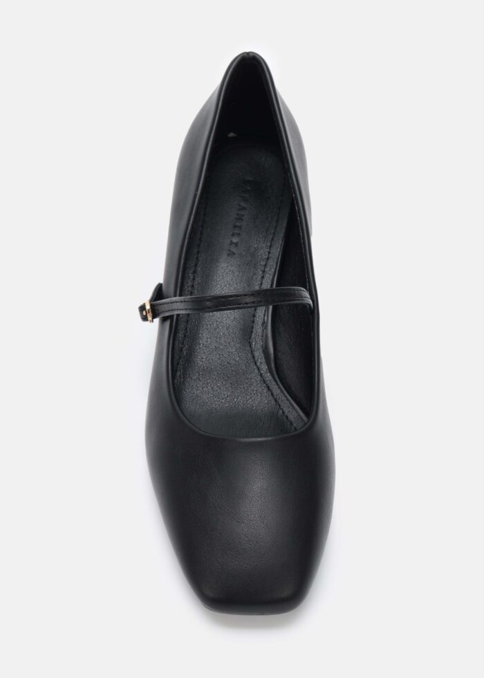 Women Leather Heels Shoes - Image 3