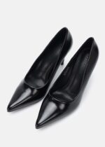 Women Leather Heels Shoes - Image 2
