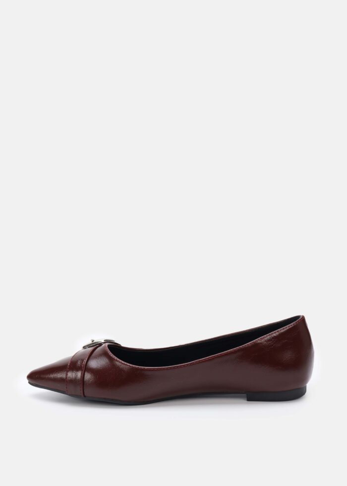 Women Leather Ballerina Shoes - Image 5