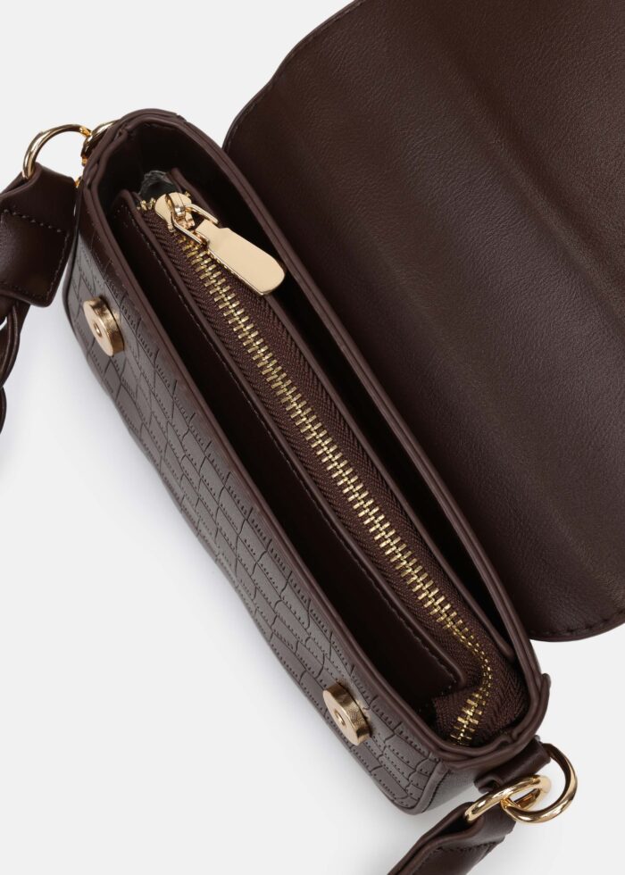 Women Patterned Leather Bag - Image 5