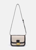 Women Leather and Fabric Bag