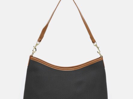 Women Leather and Fabric Bag