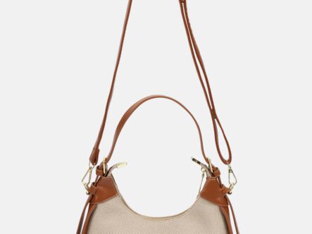 Women Leather and Fabric Bag
