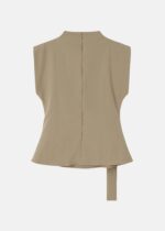 Women Belt Decor Blouse - Image 6