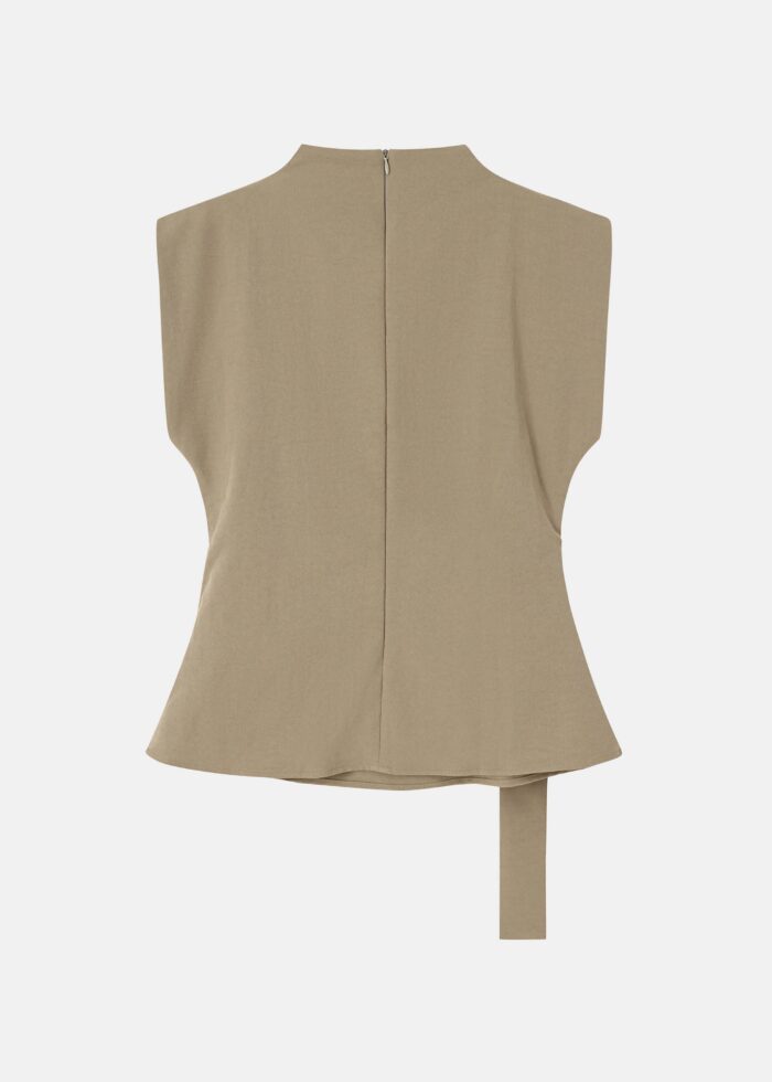 Women Belt Decor Blouse - Image 6
