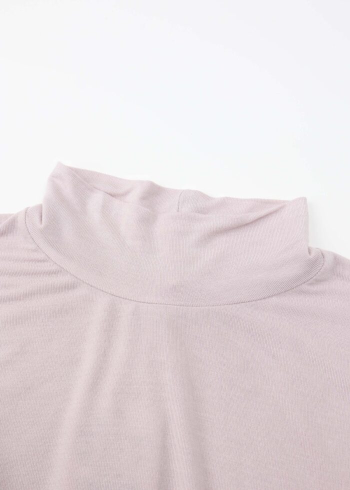 Women Plain High-Neck Blouse - Image 2