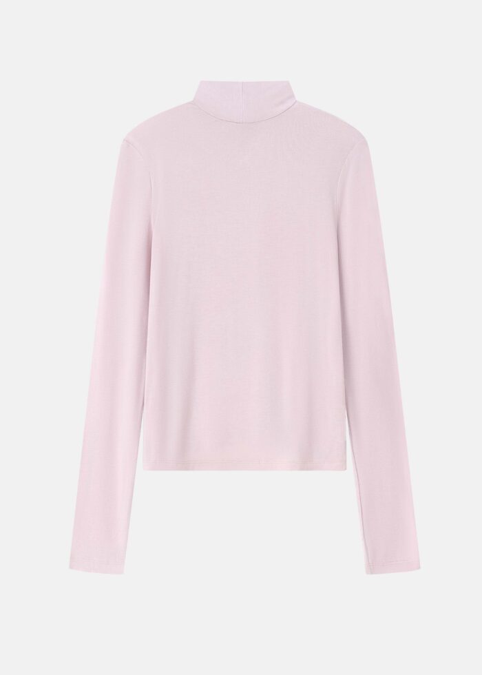 Women Plain High-Neck Blouse - Image 6