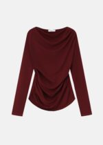 Women Pleated Design Blouse