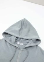 Women Plain Scuba Fabric Hoodie - Image 2