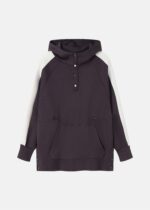 Women Color-Block Scuba Fabric Hoodie