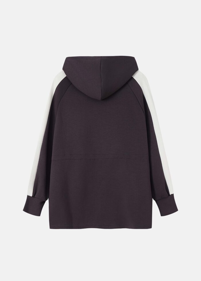 Women Color-Block Scuba Fabric Hoodie - Image 7