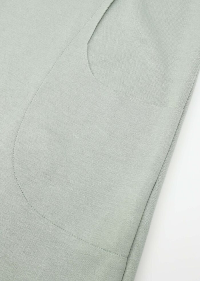 Women Plain Scuba Fabric Long Blouse - Image 3