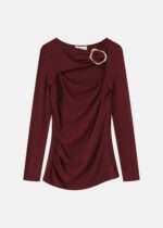 Women Blouse Pleated Design
