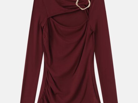 Women Blouse Pleated Design