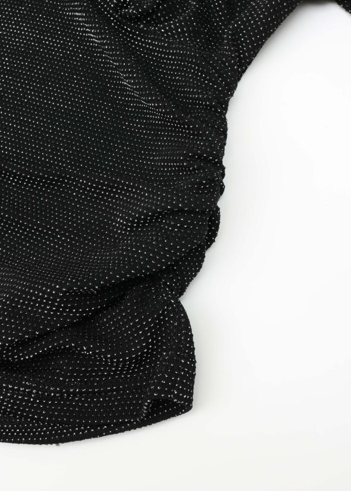 Women Knitted Pleated Blouse - Image 4