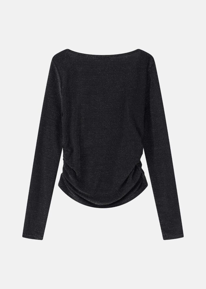 Women Knitted Pleated Blouse - Image 7