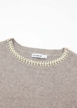 Women Pearls Decor Blouse - Image 2