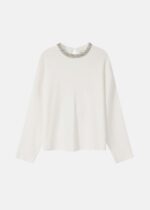 Women Strass Decor Blouse