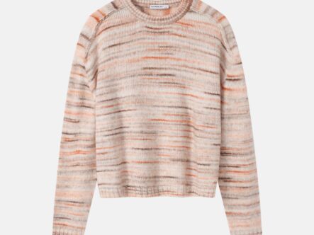 Women Knitted Striped Blouse