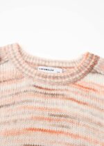 Women Knitted Striped Blouse - Image 2