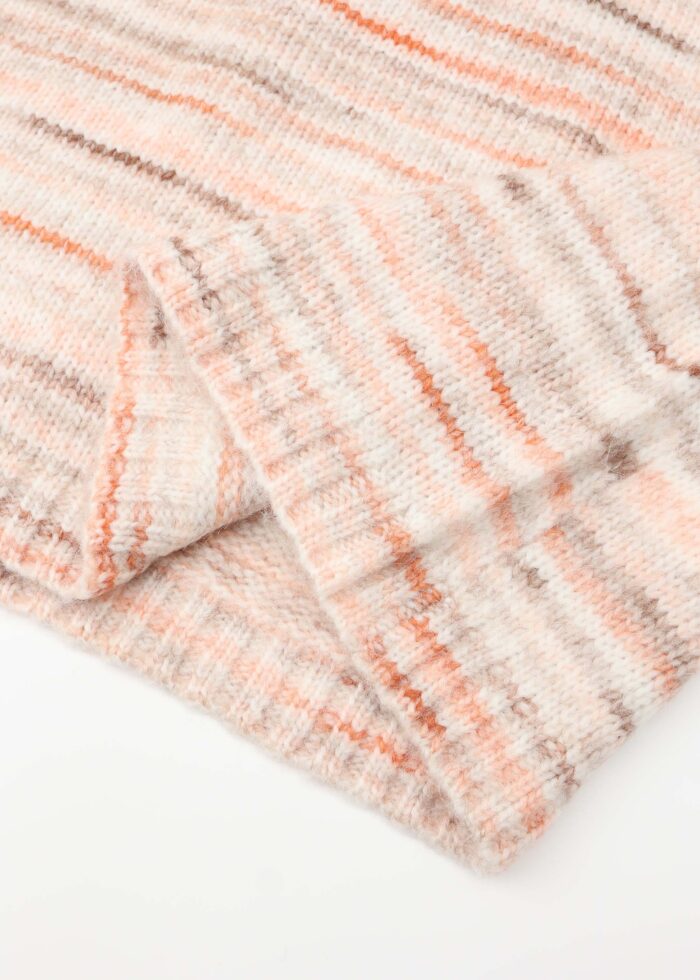 Women Knitted Striped Blouse - Image 3