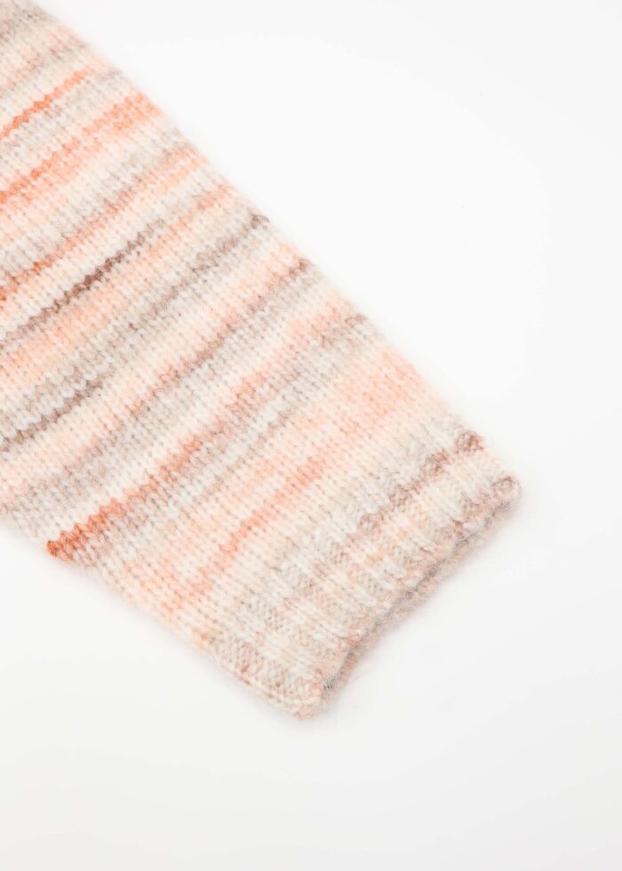 Women Knitted Striped Blouse - Image 4