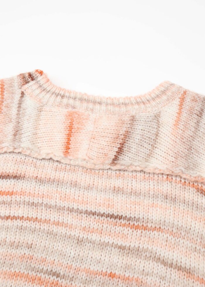 Women Knitted Striped Blouse - Image 5